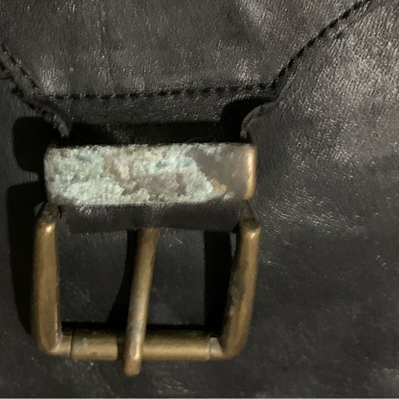 Vintage Y2K Guess Genuine Leather Heeled Combat boots 8.5 - Picture 8 of 8